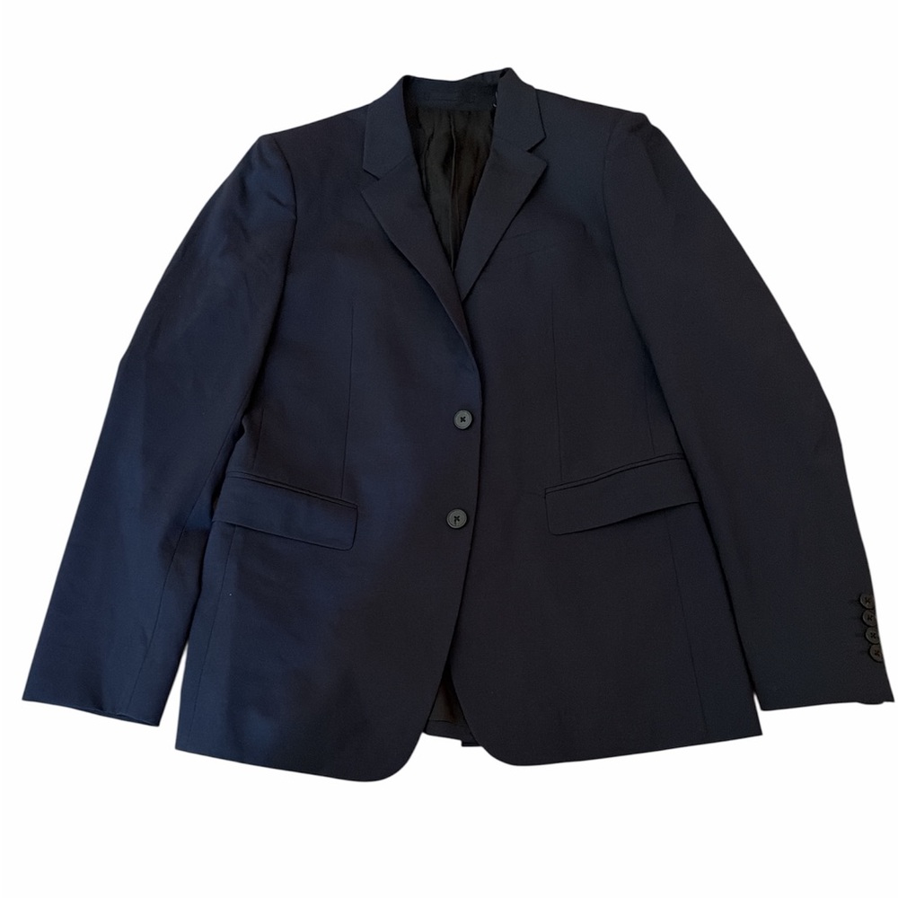 Theory Chambers New Tailor 2 navy Wool Stretch Slim Fit Blazer Jacket 38R